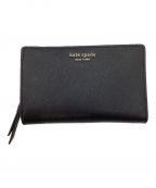 Kate Spadeケイトスペード）の古着「CAMERON MEDIUM BIFOLD WALLET」｜ブラック