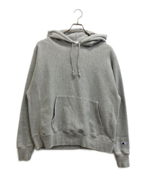 Champion REVERSE WEAVE（チャンピオン リバース ウィーブ）Champion REVERSE WEAVE (チャンピオン リバース ウィーブ) プルオーバーパーカー グレー サイズ:SIZE Lの古着・服飾アイテム