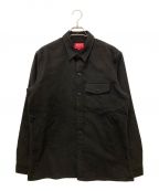 SUPREMEシュプリーム）の古着「Brushed Flannel Twill Shirt」｜ブラック