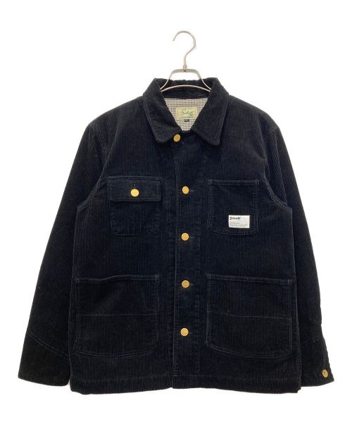 Schott（ショット）Schott (ショット) COUDUROY COVERALL JKT ブラック サイズ:SIZE Sの古着・服飾アイテム