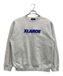 X-LARGE（エクストララージ）の古着「STANDARD LOGO CREWNECK SWEAT」｜グレー