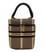 HER LIP TOハーリップトゥ）の古着「HLT Jacquard Vanity Bag」｜ゴールド