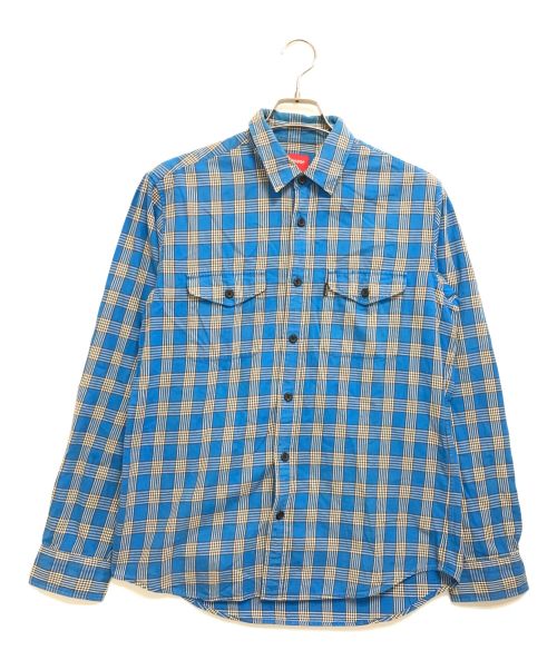 SUPREME（シュプリーム）SUPREME (シュプリーム) チェックシャツ インディゴ サイズ:Ｌの古着・服飾アイテム