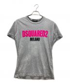 DSQUARED2ディースクエアード）の古着「ダメージ加工Tシャツ」｜グレー