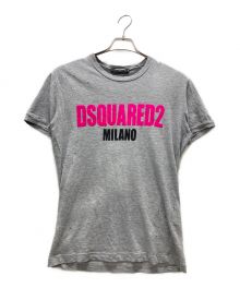 DSQUARED2（ディースクエアード）の古着「ダメージ加工Tシャツ」｜グレー