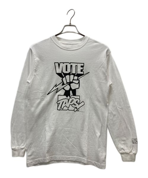 WTAPS（ダブルタップス）WTAPS (ダブルタップス) VOTEロングスリーブTシャツ ホワイト サイズ:Sの古着・服飾アイテム