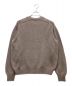 BATONER (バトナ―) OPEN-END YARN CREW NECK KNIT ブラウン サイズ:1：10000円