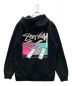 stussy (ステューシー) SSグラデーションバックプリントパーカー ブラック サイズ:S：6000円