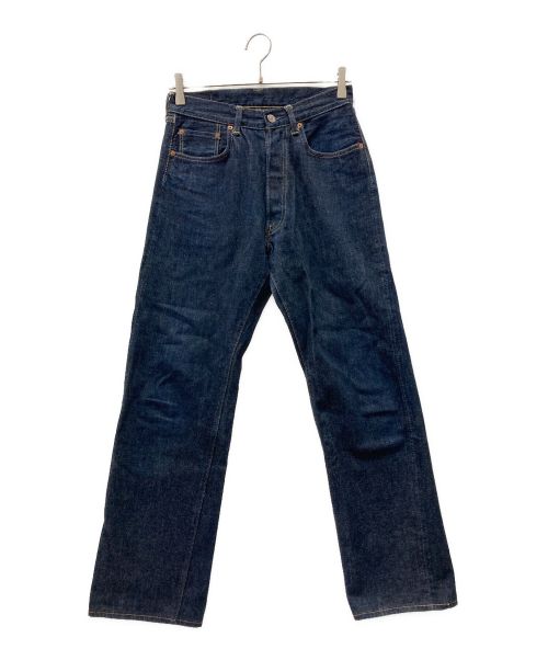 TCB jeans（ティーシービー ジーンズ）TCB JEANS (ティーシービー ジーンズ) 紙パッチ赤耳デニムパンツ インディゴ サイズ:Sの古着・服飾アイテム