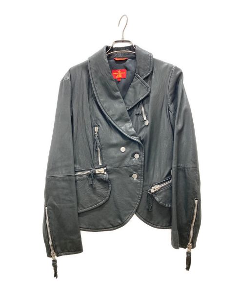 Vivienne Westwood RED LABEL（ヴィヴィアンウエストウッドレッドレーベル）Vivienne Westwood RED LABEL (ヴィヴィアンウエストウッドレッドレーベル) ライダースジャケット ブラック サイズ:3の古着・服飾アイテム