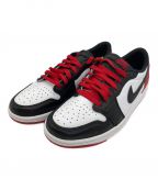 NIKEナイキ）の古着「RETRO LOW OG BLACK TOE」｜ブラック×ホワイト×レッド