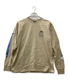 stussy（ステューシー）の古着「レンチプリント袖カットソー」｜ブラウン