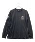 stussy（ステューシー）の古着「レンチプリント袖カットソー」｜ブラック