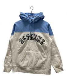 SUPREME（シュプリーム）の古着「2-Tone Arc Logo Pullover」｜スカイブルー×ホワイト