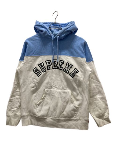 SUPREME（シュプリーム）Supreme (シュプリーム) 2-Tone Arc Logo Pullover スカイブルー×ホワイト サイズ:Mの古着・服飾アイテム