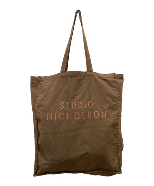 STUDIO NICHOLSON（スタジオ ニコルソン）STUDIO NICHOLSON (スタジオ ニコルソン) トートバッグ ブラウンの古着・服飾アイテム