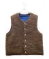 VISVIM（ビズビム）の古着「CROCHET KNIT VEST (N.D.)」｜ブラウン