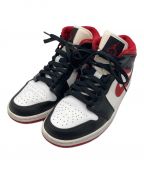 NIKEナイキ）の古着「AIR JORDAN1 MID」｜ホワイト×レッド