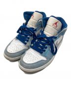 NIKEナイキ）の古着「Air Jordan 1 Mid SE」｜スカイブルー×ホワイト