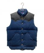 RockyMountainFeatherBed×WAREHOUSEロッキーマウンテンフェザーベッド×ウエアハウス）の古着「ダウンベスト」｜ネイビー