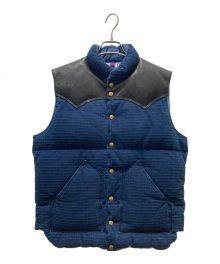 RockyMountainFeatherBed×WAREHOUSE（ロッキーマウンテンフェザーベッド×ウエアハウス）の古着「ダウンベスト」｜ネイビー