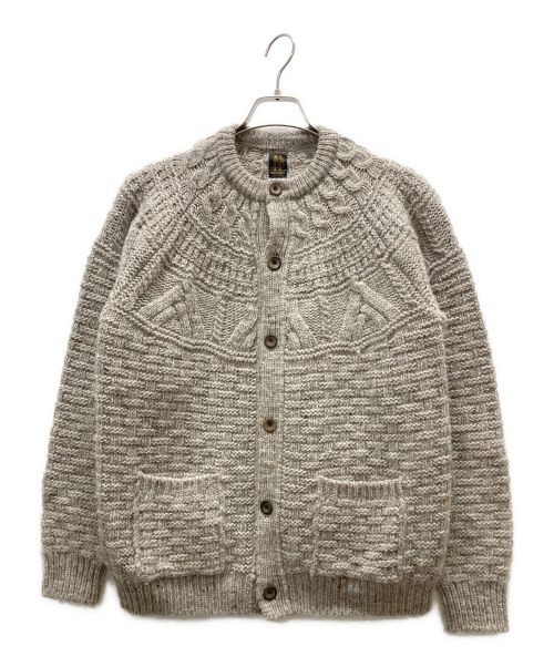 BATONER（バトナ―）BATONER (バトナ―) SPREAD ARAN CREW NECK CARDIGAN ベージュ サイズ:2の古着・服飾アイテム