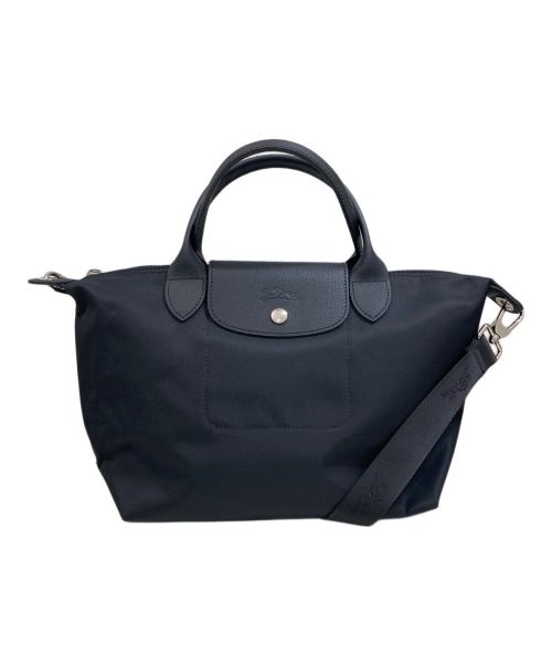 LONGCHAMP（ロンシャン）LONGCHAMP (ロングチャンプ) 2WAYショルダーバッグ ブラックの古着・服飾アイテム