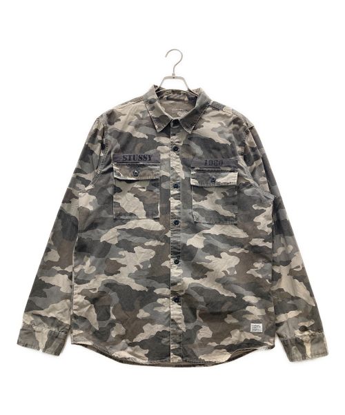 stussy（ステューシー）stussy (ステューシー) ミリタリージャケット カーキ サイズ:XLの古着・服飾アイテム