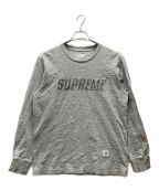 SUPREMEシュプリーム）の古着「17AW リフレクターロゴカットソー」｜グレー