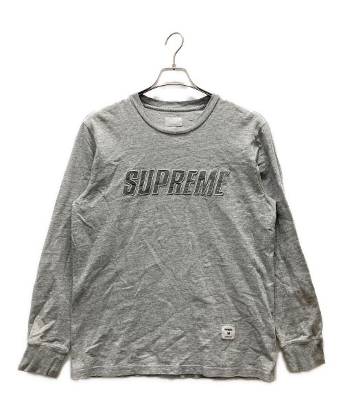 SUPREME（シュプリーム）Supreme (シュプリーム) 17AW リフレクターロゴカットソー グレー サイズ:Mの古着・服飾アイテム