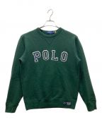 POLO RALPH LAURENポロ・ラルフローレン）の古着「ワッペンロゴスウェット」｜グリーン