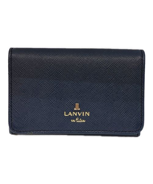 LANVIN en Bleu（ランバンオンブルー）LANVIN en Bleu (ランバンオンブルー) 名刺入れ ネイビーの古着・服飾アイテム