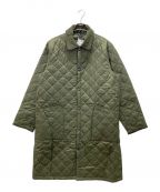 Barbourバブアー）の古着「LONG LIDDESDALE QUILT JACKET」｜オリーブ