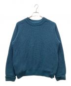 CURLYカーリー）の古着「AZTEC CN SWEATER/アズテッククルーネックセーター」｜ブルー