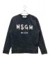 MSGM（エムエスジーエム）の古着「ロゴプリントスウェット」｜ブラック