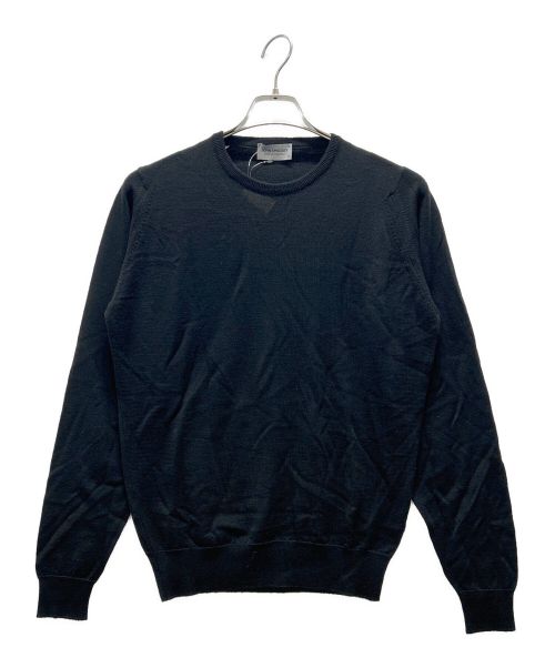 JOHN SMEDLEY（ジョンスメドレー）JOHN SMEDLEY (ジョンスメドレー) クルーネックニット ブラック サイズ:Mの古着・服飾アイテム