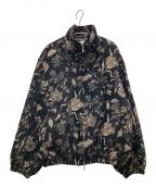 superNovaスーパーノヴァ）の古着「Velvet jacquard Track jacket」｜ブラック