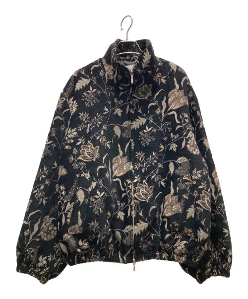 superNova（スーパーノヴァ）superNova (スーパーノヴァ) Velvet jacquard Track jacket ブラック サイズ:Sの古着・服飾アイテム