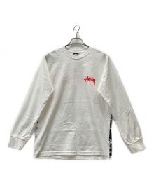 stussy（ステューシー）の古着「ロングスリーブカットソー/Beat Crazy LS TEE」｜ホワイト