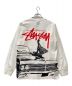 stussy (ステューシー) ロングスリーブカットソー/Beat Crazy LS TEE ホワイト サイズ:S：5000円