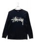 stussy（ステューシー）の古着「ロングスリーブカットソー」｜ブラック