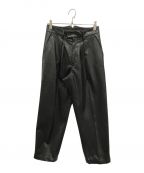 steinシュタイン）の古着「EX WIDE TAPERED TROUSERS(イーエックス ワイド テーパード トラウザーズ)」｜ブラック