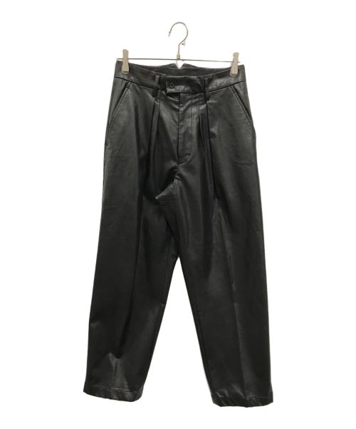 stein（シュタイン）stein (シュタイン) EX WIDE TAPERED TROUSERS(イーエックス ワイド テーパード トラウザーズ) ブラック サイズ:Sの古着・服飾アイテム