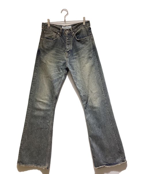 DAIRIKU（ダイリク）DAIRIKU (ダイリク) Flare Denim Pants/ダメージ加工フレアデニムパンツ インディゴ サイズ:27の古着・服飾アイテム