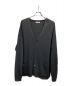 AURALEE（オーラリー）の古着「SUPER HARD TWIST RIB KNIT BIG CARDIGAN / ビッグカーディガン」｜ブラック