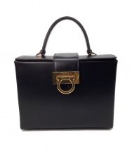 Salvatore Ferragamo (サルヴァトーレ フェラガモ) TRIFOLIO BOX BAG ブラック