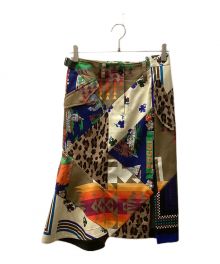 sacai×hank willis thomas（サカイ×ハンク・ウィリス・トーマス）の古着「Thomas Archive Print Mix Skirt /トーマスアーカイブプリントミックススカート」｜マルチカラー