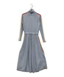 PAMEO POSE（パメオポーズ）の古着「Side Line Knit Dress(サイド ライン ニット ドレス)」｜スカイブルー