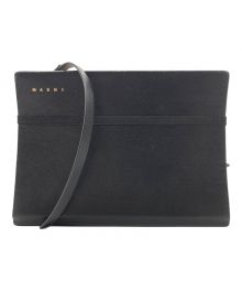 MARNI（マルニ）の古着「AGENDA MINI BAG/ブック型ショルダーバッグ」｜ブラック