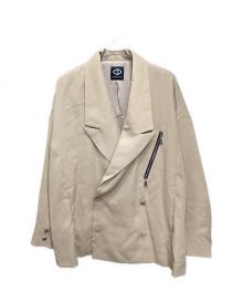 ACUOD by CHANU（アクオド バイ チャヌ）の古着「Over Blazer{-BCS}/オーバーサイズテーラードジャケット」｜ベージュ